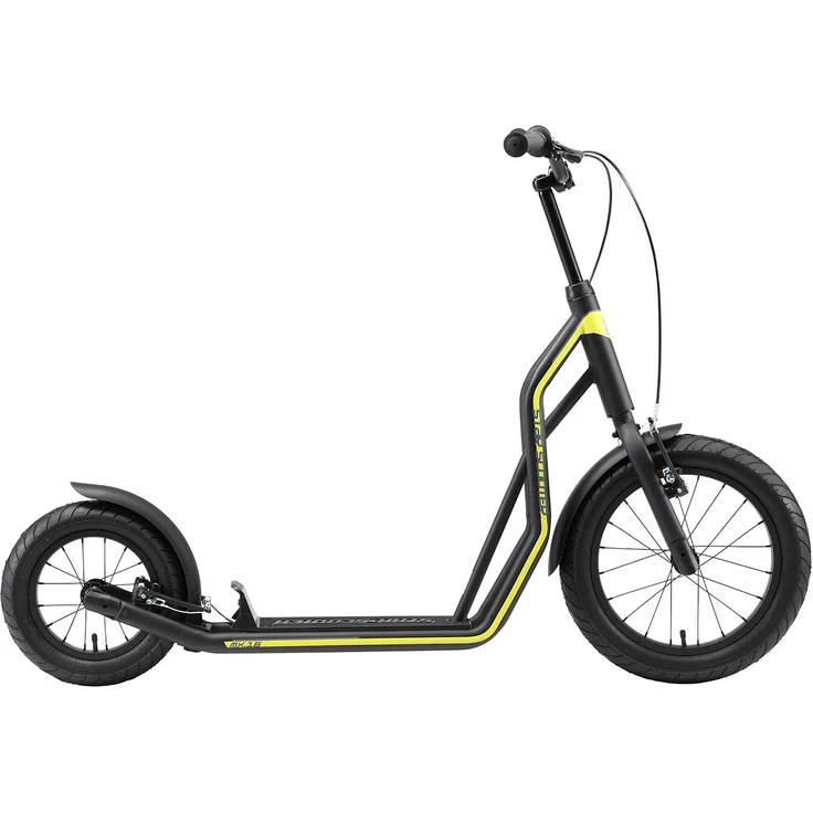 STAR SCOOTER Tretroller Kinderroller ab 8 Jahre | 16 Zoll 12 Zoll Mixed Edition | Schwarz – Bild 2
