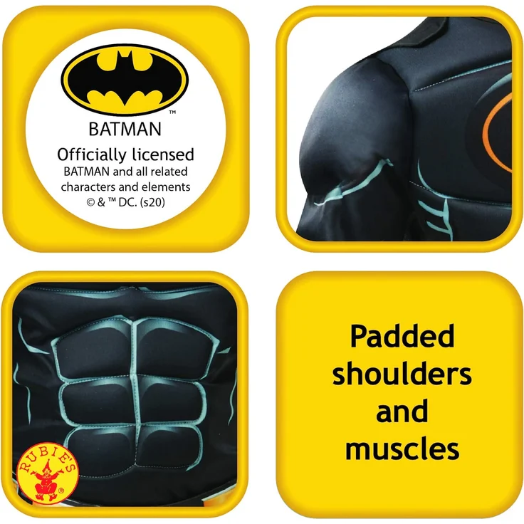 Rubie's 3300002 Black Core Batman Deluxe - Child Kostüm, schwarz, S – Bild 4