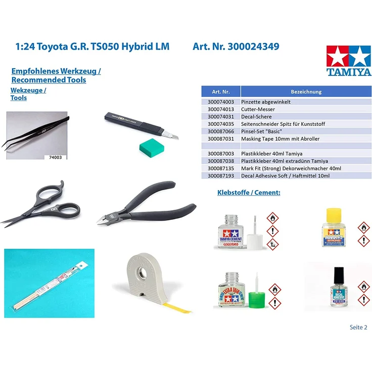 Tamiya Toyota Gazoo Racing TS050 Hybrid 1:24 (300024349) – Bild 4