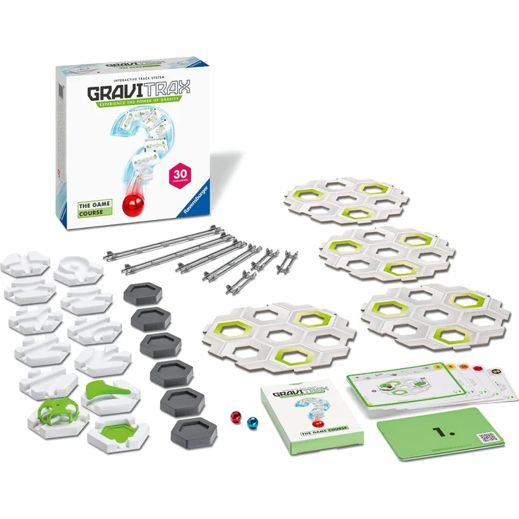 Ravensburger 'GraviTrax The Game Course', Logikspiel für Kugelbahn Fans, ab 8 Jahren, 1+ Spieler, 30 Herausforderungen, 69 Teile, Deutscher Spielzeugpreis 2022 – Bild 3