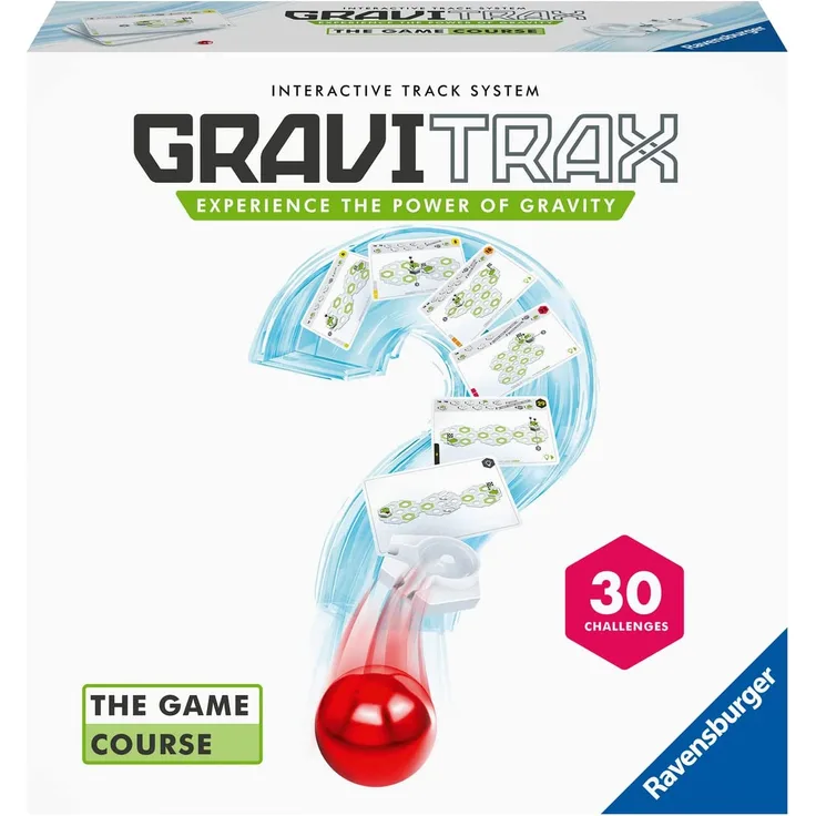 Ravensburger 'GraviTrax The Game Course', Logikspiel für Kugelbahn Fans, ab 8 Jahren, 1+ Spieler, 30 Herausforderungen, 69 Teile, Deutscher Spielzeugpreis 2022