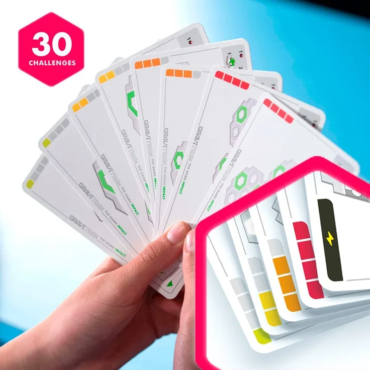 Ravensburger 'GraviTrax The Game Course', Logikspiel für Kugelbahn Fans, ab 8 Jahren, 1+ Spieler, 30 Herausforderungen, 69 Teile, Deutscher Spielzeugpreis 2022 – Bild 4