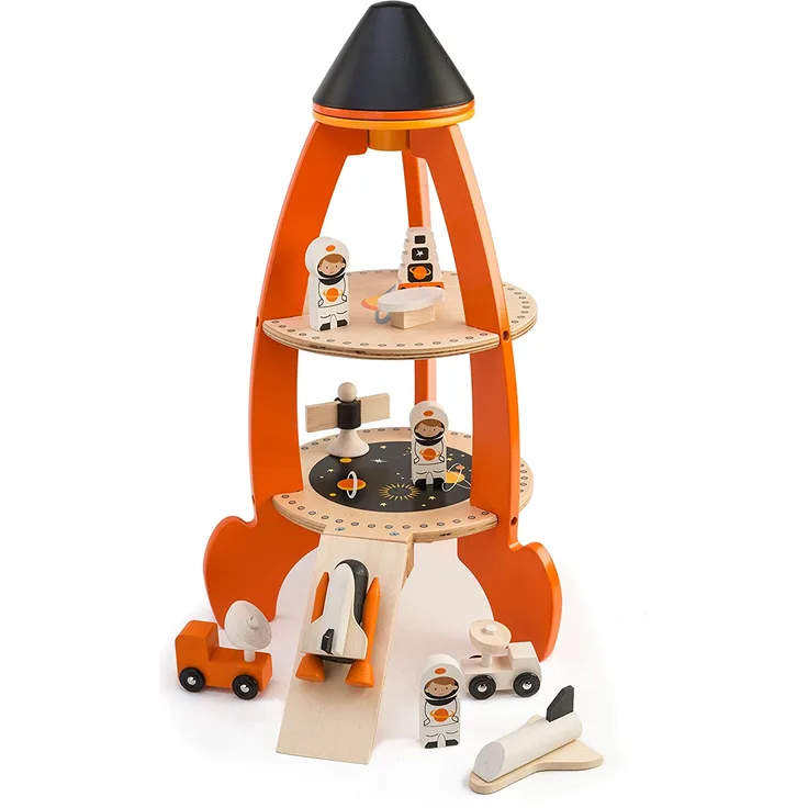 Tender Toys raketenspiel-Set Holz Junior 11-teilig