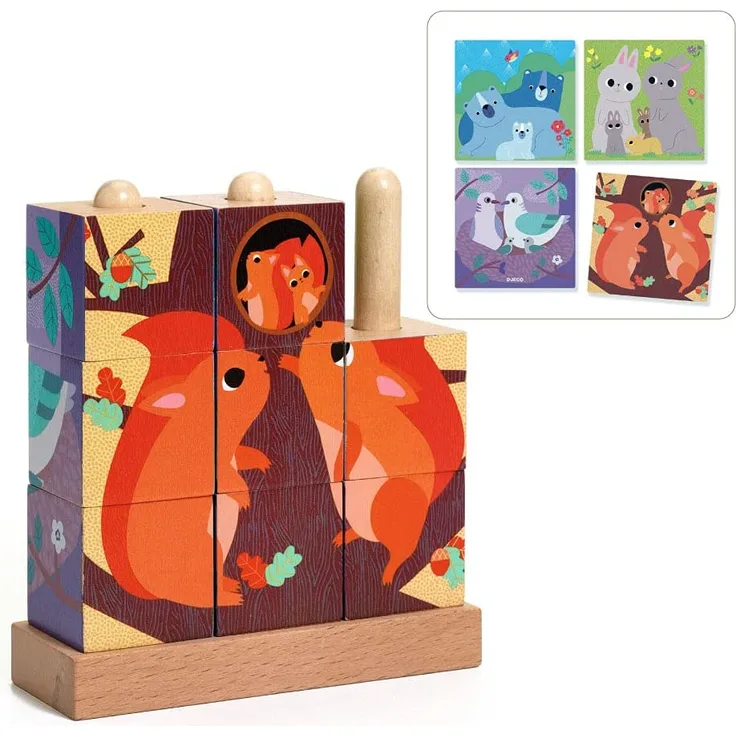 Djeco - Holzpuzzle: Puzz-Up Wald