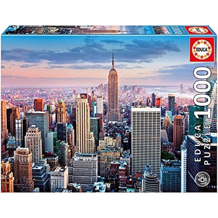 Educa 14811 14811-Puzzle-Manhattan, New York-HDR, 1000-Teilig