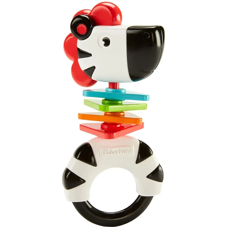 Fisher Price FGJ56 Zebra-Rassel, Mehrfarbig