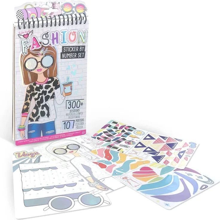 CRAYOLA 26285 Creations Album zum Erstellen der Mode mit Zahlen, kreatives Aktivität und Geschenk für Mädchen, ab 8 Jahren, Mehrfarbig
