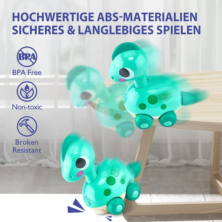 CubicFun Baby Musik Spielzeug Dinosaurier für 6-12-18 Monate, Kriechendes und Singendes Musikalisches Babyspielzeug für Kleinkinder für 6 - 12 Monate Junge Mädchen - Preisvergleich – Bild 6