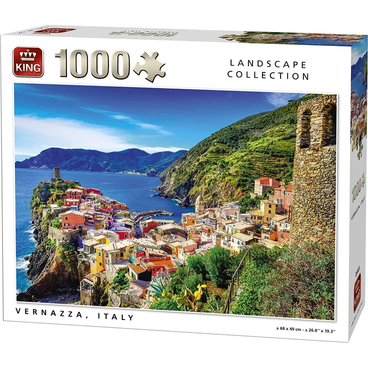 King 14.389,1 cm Vernazza Italien Puzzle (1000 Teile)