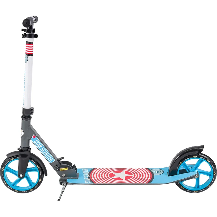 Star Scooter Roller Alu City XXL 205mm - Grau Blau – Bild 2