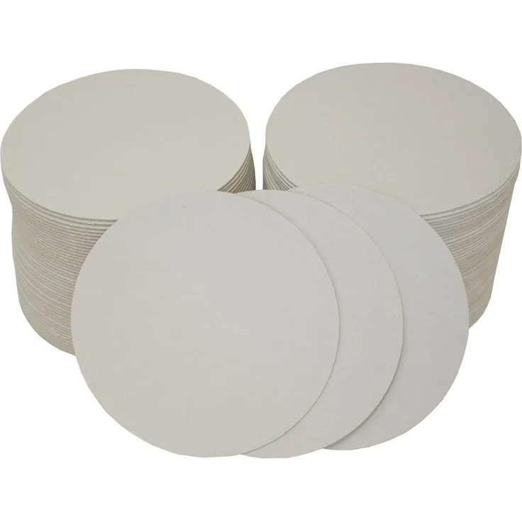 folia 2325 - Blanko Bierdeckel, Bierfilze, rund, Durchmesser 10,7 cm, 100 Stück - unbedruckt zum Selbstgestalten – Bild 1