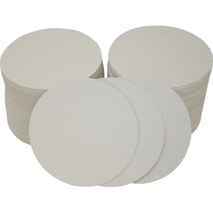 folia 2325 - Blanko Bierdeckel, Bierfilze, rund, Durchmesser 10,7 cm, 100 Stück - unbedruckt zum Selbstgestalten