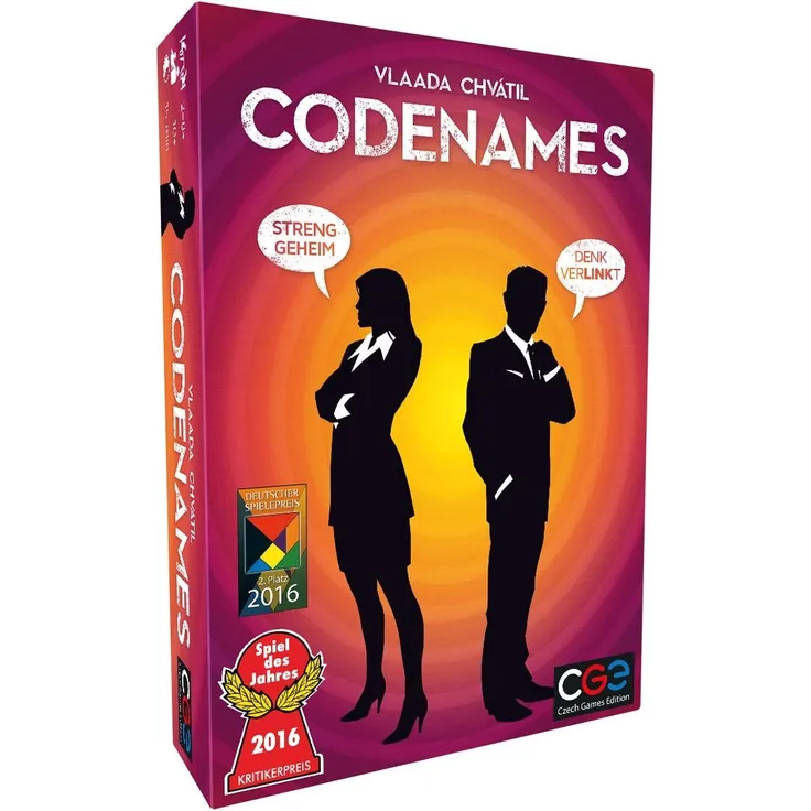 Heidelberger Spieleverlag, CGE CZ066 - Codenames - Kommunikationsspiel, für 2-8 Spieler, ab 10 Jahren - Deutsch