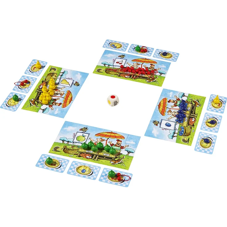 Haba 302282 - Meine große Obstgarten-Spielesammlung, original Obstgarten-Spiel und 9 weitere Spielideen in einer Packung, Spielesammlung zum beliebten Haba-Klassiker, Kinderspiele ab 3 Jahren – Bild 9