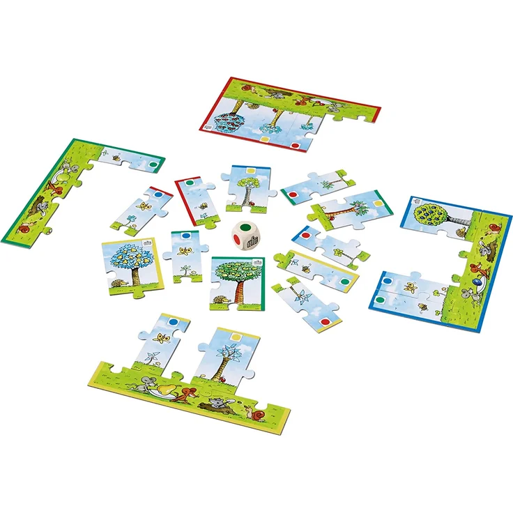 Haba 302282 - Meine große Obstgarten-Spielesammlung, original Obstgarten-Spiel und 9 weitere Spielideen in einer Packung, Spielesammlung zum beliebten Haba-Klassiker, Kinderspiele ab 3 Jahren – Bild 8