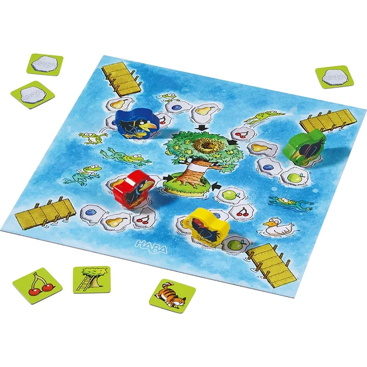 Haba 302282 - Meine große Obstgarten-Spielesammlung, original Obstgarten-Spiel und 9 weitere Spielideen in einer Packung, Spielesammlung zum beliebten Haba-Klassiker, Kinderspiele ab 3 Jahren – Bild 6