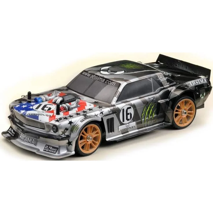 Absima Touring Car FIRST STEP SPEED PERFORMANCE FUN MAKER Neon Grau Bürstenlos 1:16 RC Modellauto Elektronik GT Autos Allradantrieb (4WD) RtR 2 4 GHz