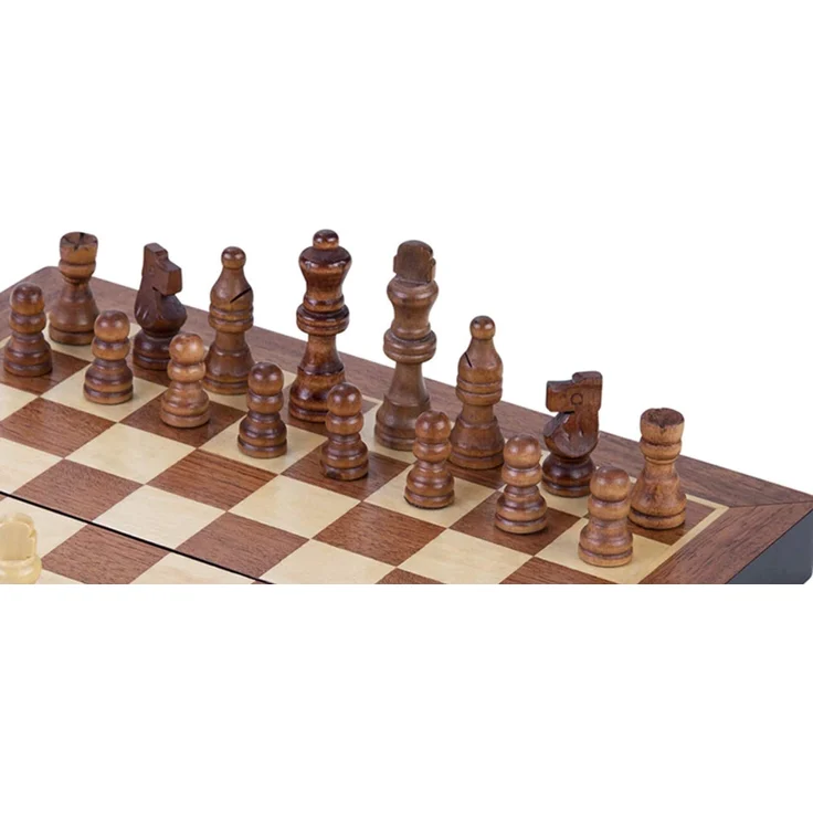 schachspiel deluxe faltbar 30 cm – Bild 5