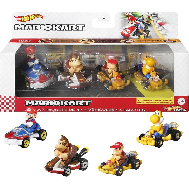 Hot Wheels Mario Kart HDB22 Auto 3 Jahr(e) Kunststoff Mehrfarbig