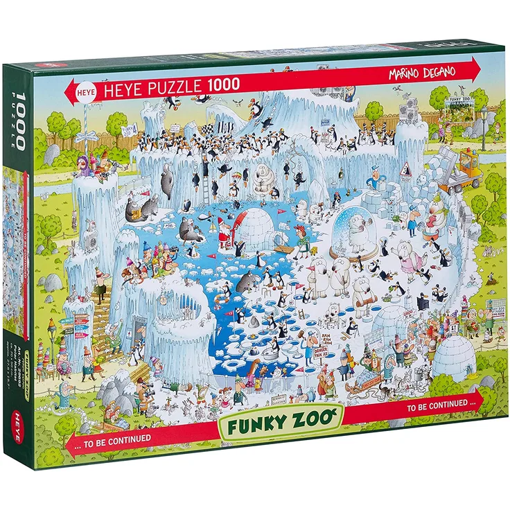 Heye 29692 - Standardpuzzle, Marino Degano Zoo Polar Habitat, 1000 Teile