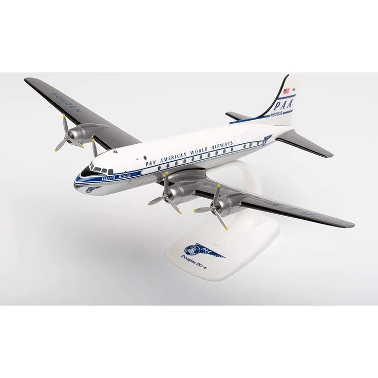 herpa 612784 Other License Pan American World Airways Douglas DC-4 – N90906 Clipper Munich in Miniatur zum Basteln Sammeln und als Geschenk, Mehrfarbig