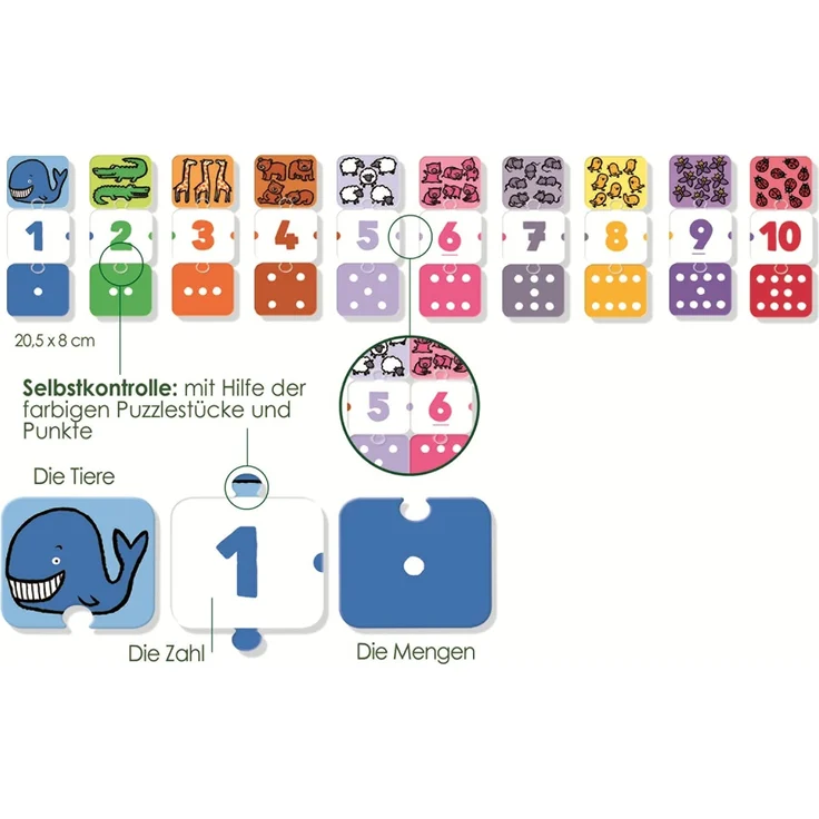Jumbo Spiele 19547 ich lerne Zahlen Lernspiel für Kinder, Ab 3 Jahren – Bild 7