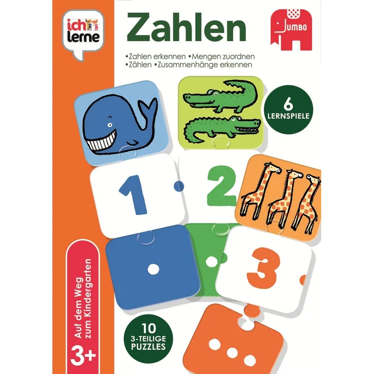 Jumbo Spiele 19547 ich lerne Zahlen Lernspiel für Kinder, Ab 3 Jahren – Bild 3