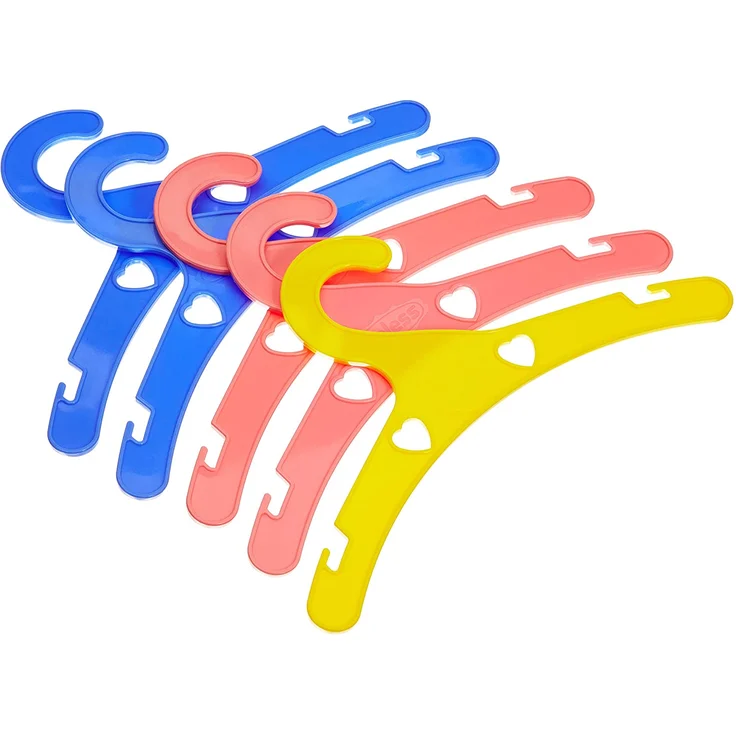 Heless 778 Puppenkleiderbügel, 5 Stück, Bunte – Bild 1