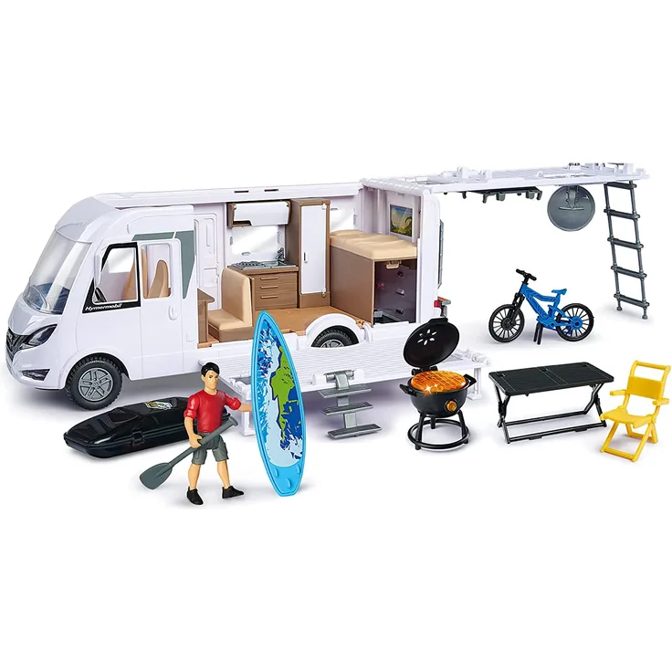 Dickie Toys Camper Set, Try Me, Weiß