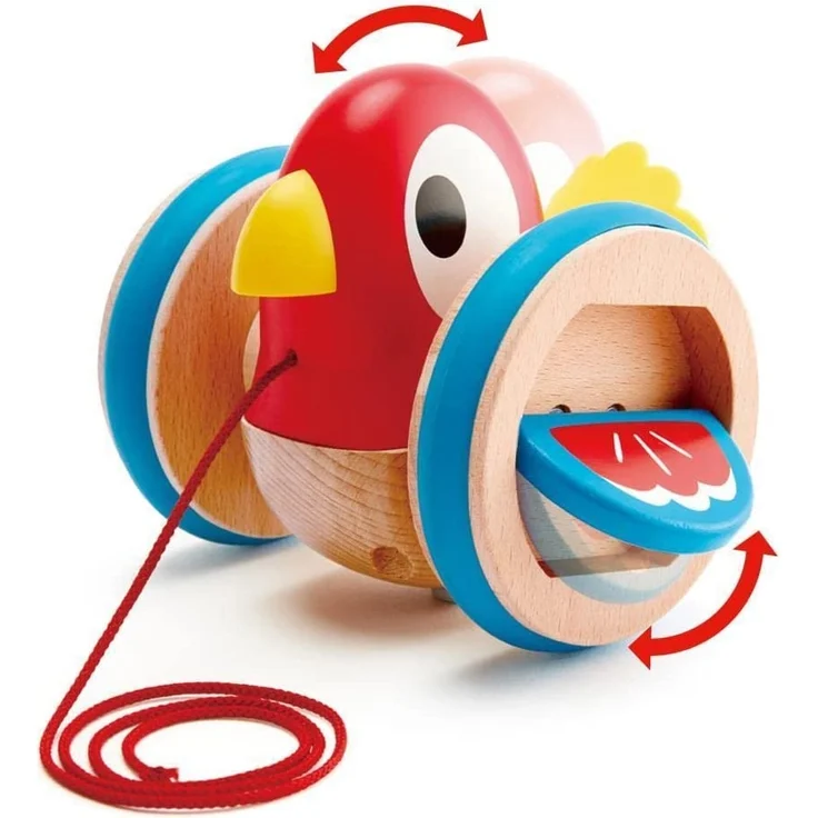 Hape E0360 Nachziehvogel Viola, Nachziehspielzeug, ab 12 Monate, Mehrfarbig – Bild 5