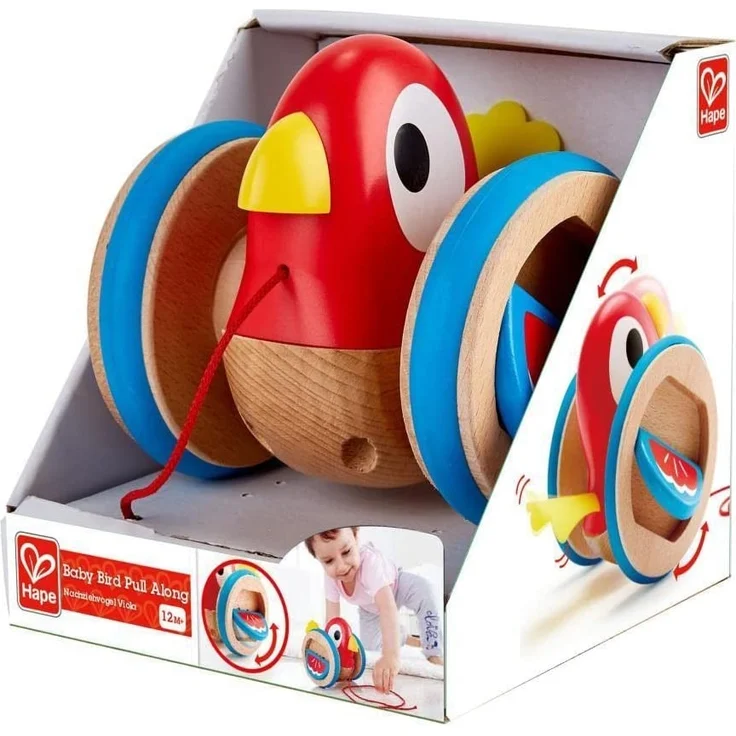 Hape E0360 Nachziehvogel Viola, Nachziehspielzeug, ab 12 Monate, Mehrfarbig – Bild 6