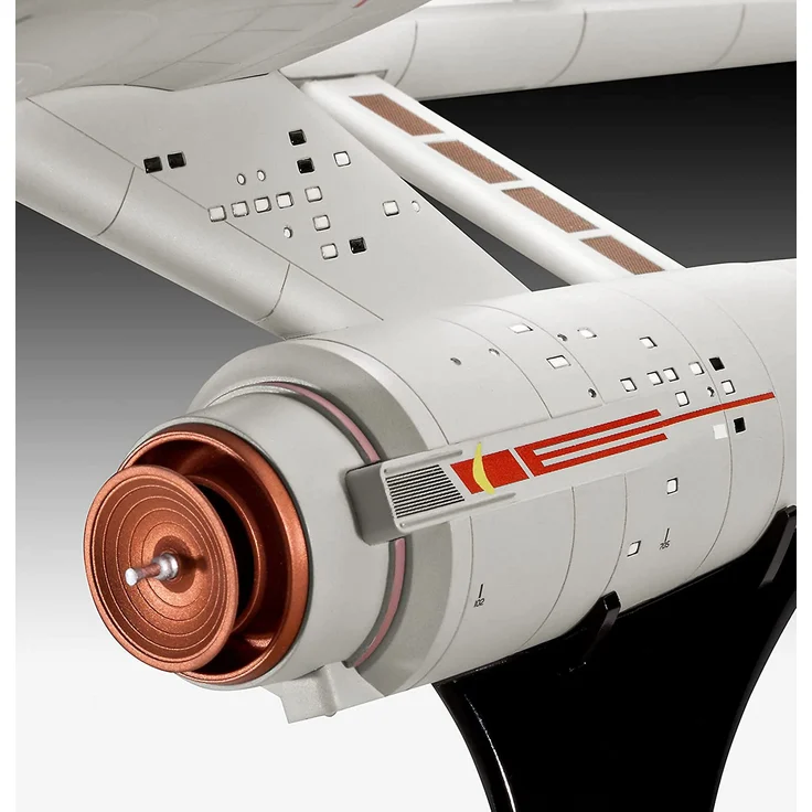 Revell 04991 USS Enterprise NCC-1701 Star Trek: The Original Series James T. Kirk originalgetreuer Modellbausatz für Einsteiger, 1:600/48,1 cm, 1/600 - Preisvergleich – Bild 6
