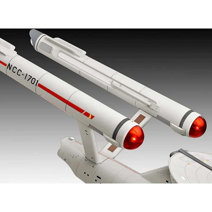 Revell 04991 USS Enterprise NCC-1701 Star Trek: The Original Series James T. Kirk originalgetreuer Modellbausatz für Einsteiger, 1:600/48,1 cm, 1/600 - Preisvergleich – Bild 5