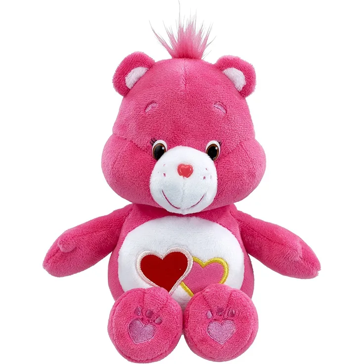 Care Bears Glücksbärchis Love-a-Lot Bär Plüschfigur Soft rosa 27cm