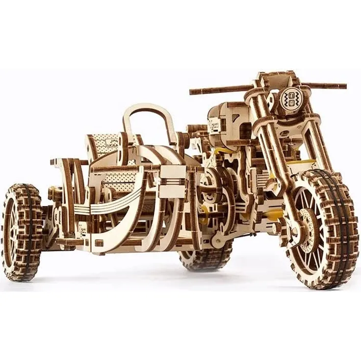 Ugears Motorrad Scrambler UGR-10 mit Beiwagen