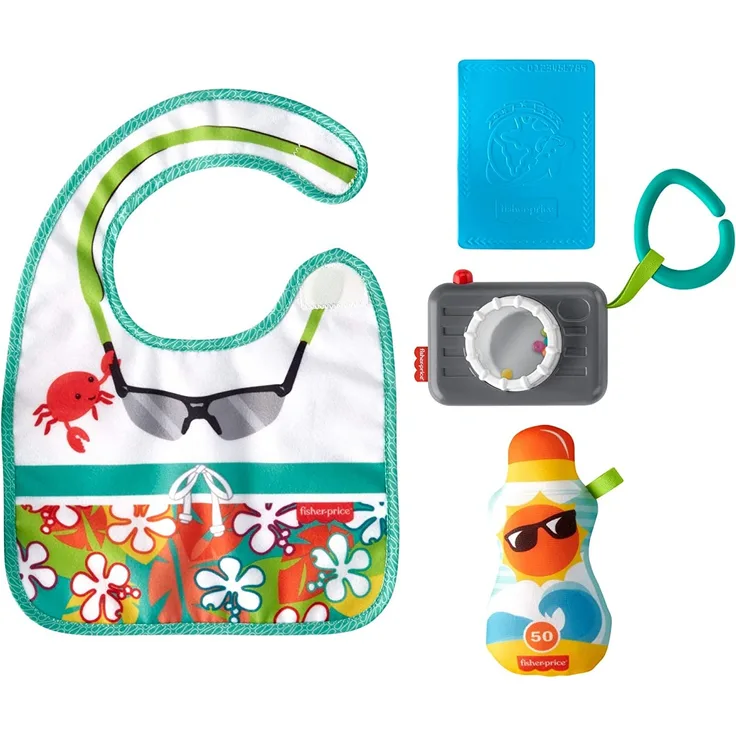Mattel - Fisher-Price Reisespaß Rassel- und Knisterset