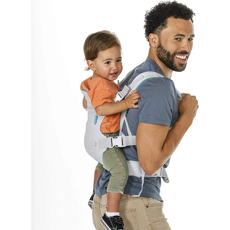 Infantino Flip Light & Airy 4-in-1 Babytrage – Ergonomische Babytrage mit 4 Tragepositionen – Für Säuglinge und Kleinkinder von 3,6-14,5 kg – Bild 10