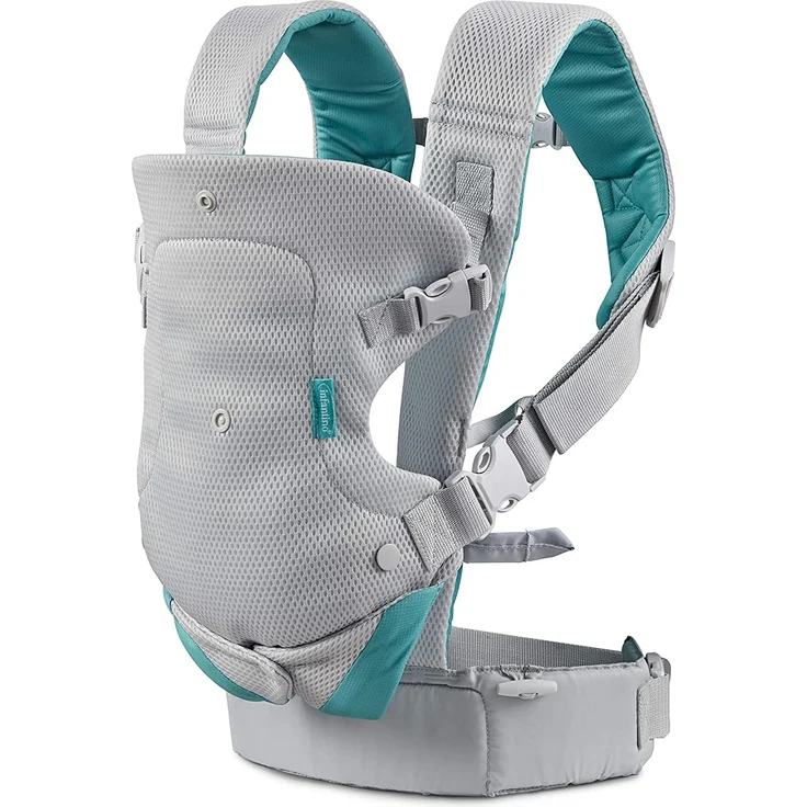 Infantino Flip Light & Airy 4-in-1 Babytrage – Ergonomische Babytrage mit 4 Tragepositionen – Für Säuglinge und Kleinkinder von 3,6-14,5 kg – Bild 6