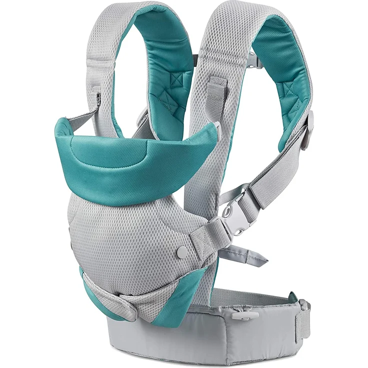 Infantino Flip Light & Airy 4-in-1 Babytrage – Ergonomische Babytrage mit 4 Tragepositionen – Für Säuglinge und Kleinkinder von 3,6-14,5 kg – Bild 8