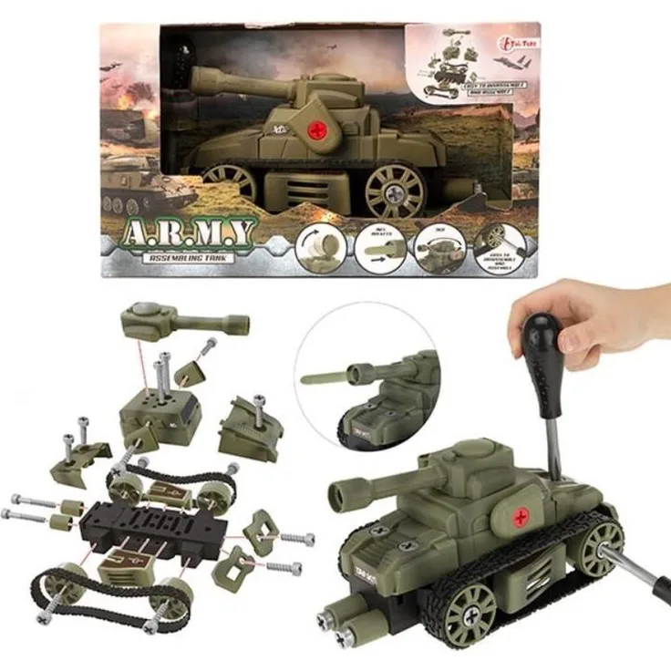 Toi-Toys militärpanzer grün 18 cm