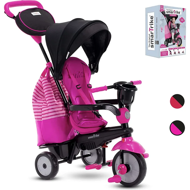 Swing DLX 4-in-1 driewieler Mädchen Rosa