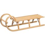 Ress 801152 'Gebirgsrodel mit Lattensitz', Hörnerrodel, Hörnerschlitten, 115cm, Buchenholz, ab 3 Jahren