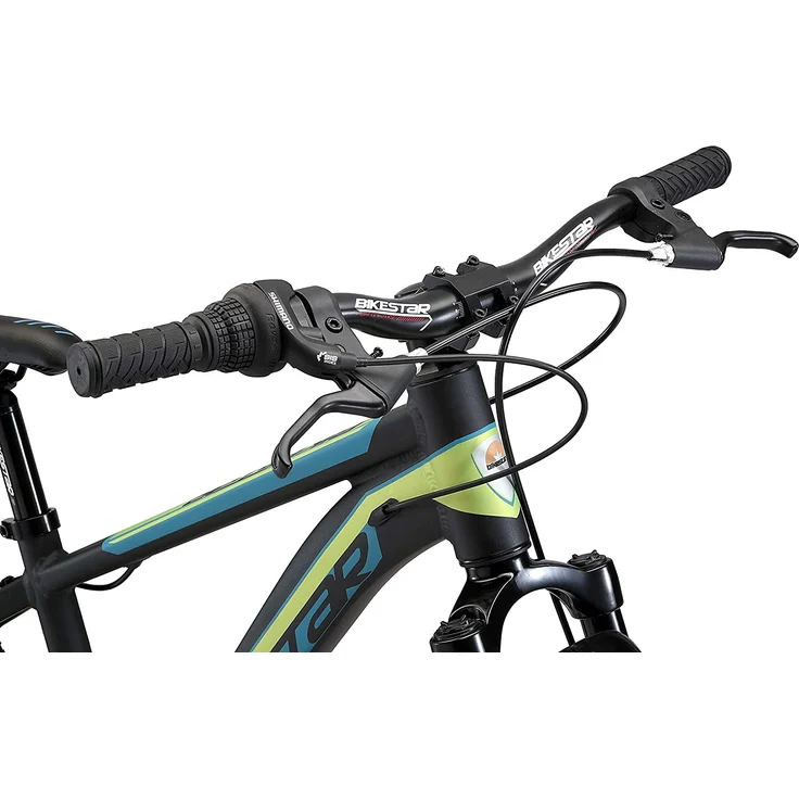 Bikestar Mountainbike Hardtail Sport 20 Zoll Schwarz Grün – Bild 5