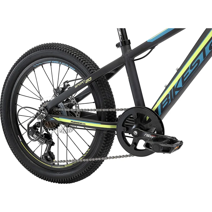 Bikestar Mountainbike Hardtail Sport 20 Zoll Schwarz Grün – Bild 4