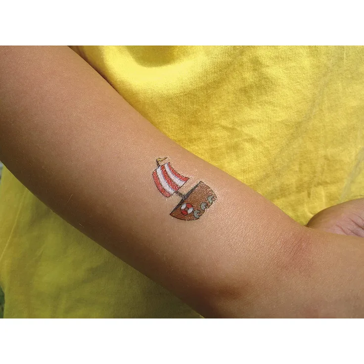 Kindergarten Tattoos Set, 2 Bögen A5 mit 96 Tattoos von Eduplay