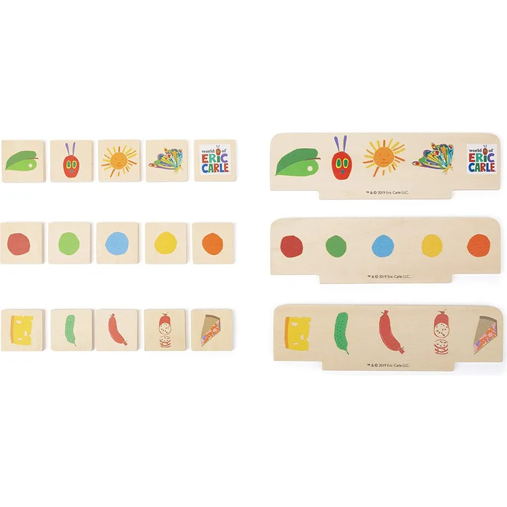 small foot 11342 Raupe Nimmersatt Bildersortierbox, aus Holz, Koordinationsspiel in Transportbox für unterwegs – Bild 5