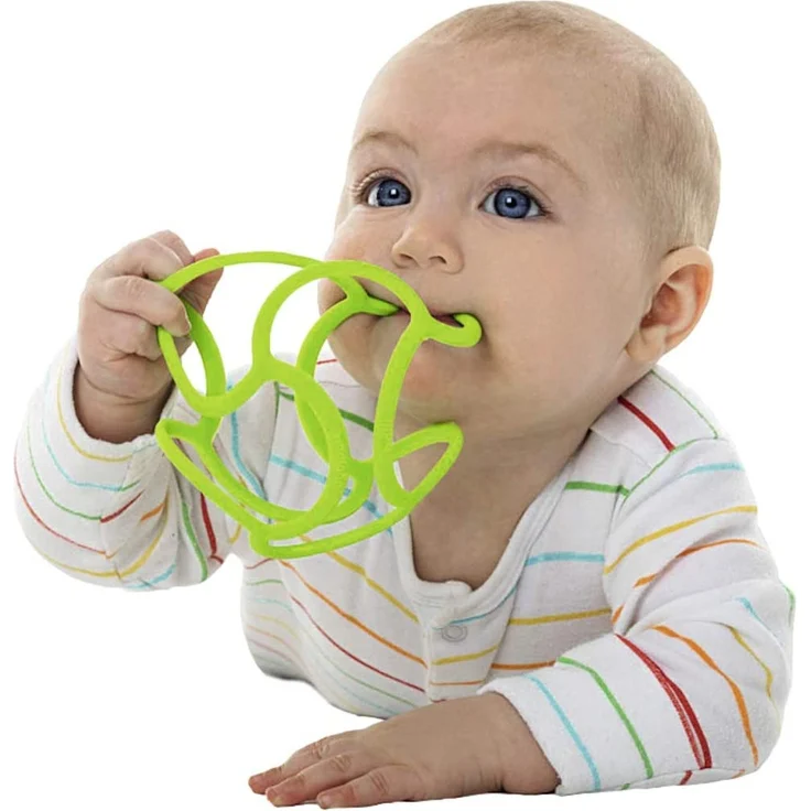 Ravensburger ministeps 4150 baliba, Baby Spielzeug ab 0 Monate,flexibler Ball, Greifling und Zahnhilfe für Babys, grün - Preisvergleich – Bild 3