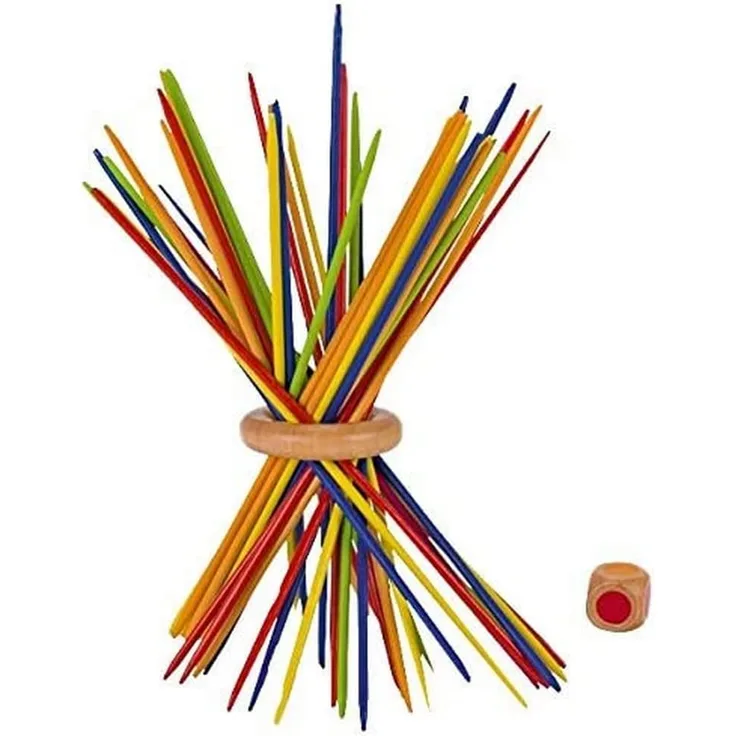 Goki 56833 Mikado Spiel aus Holz, 43-teilig, 18 cm