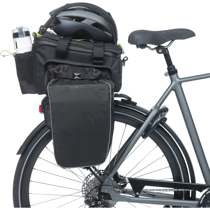 Basil Gepäckträgertasche "Miles XL Pro MIK", black lime - Preisvergleich – Bild 13