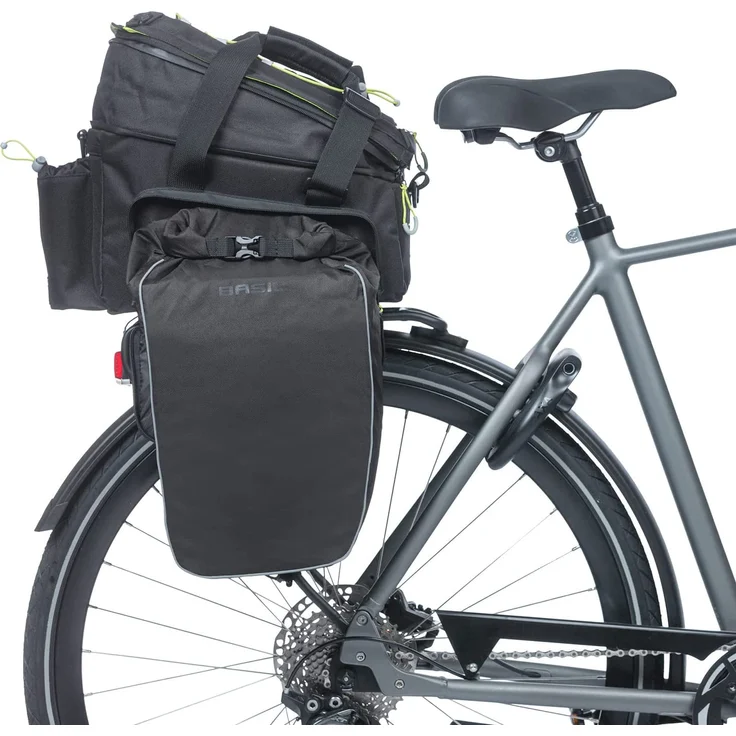 Basil Gepäckträgertasche "Miles XL Pro MIK", black lime - Preisvergleich – Bild 10
